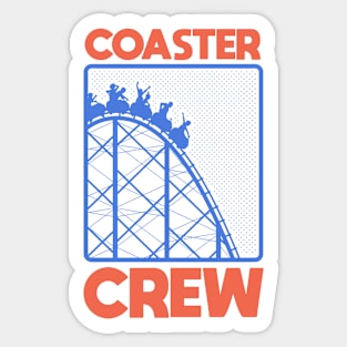 RollerCoaster Crew - Theme Park Fan Sticker